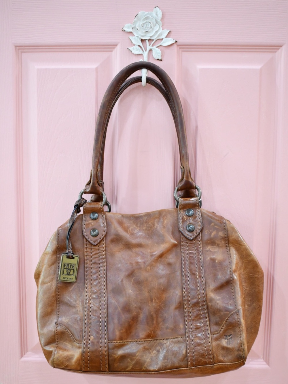Frye Brown Leather Shoulder Bag